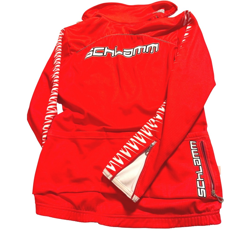 Hi-Vis Cycling Jersey Jacket Mens Medium Zip Pockets Reflective Active - Picture 7 of 10
